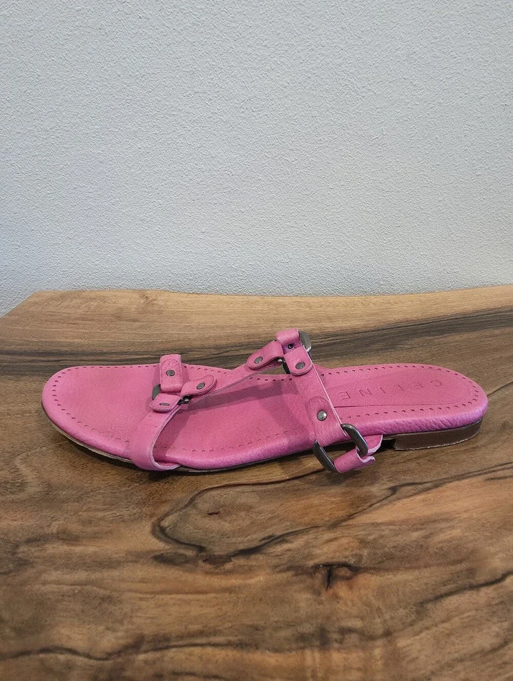 Celine pink leather